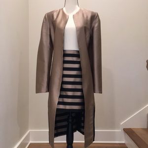 Vitorino Campos Gold Skirt Suit